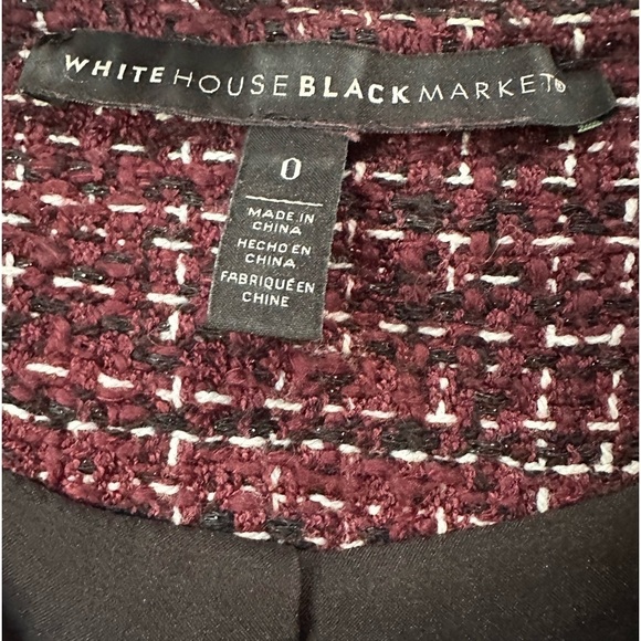White House Black Market Tweed Blazer Jacket. Size 0. EUC. - Picture 2 of 8
